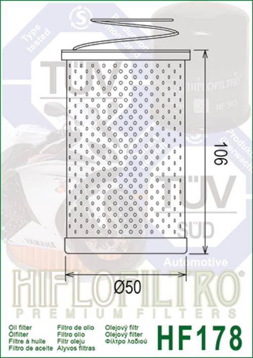 Filtr oleju hiflo hf178 harley-davidson flh electra glide, flhs sport - zdjęcie 2