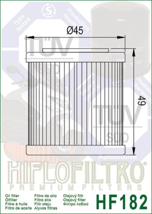 Filtr oleju hiflo hf182 aprilia 125/ piaggio 125 - zdjęcie 2