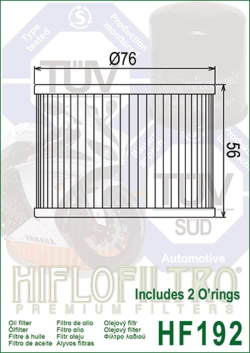 Filtr oleju hiflo hf192 triumph - zdjęcie 2
