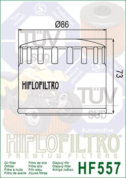 Filtr oleju hiflo hf557 bombardier 500`99-05 - zdjęcie 2