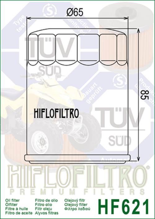 Filtr oleju hiflo hf621 arctic cat - zdjęcie 2