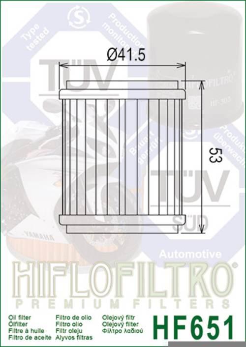 Filtr oleju hiflo hf651 ktm 690 09-17 - zdjęcie 2