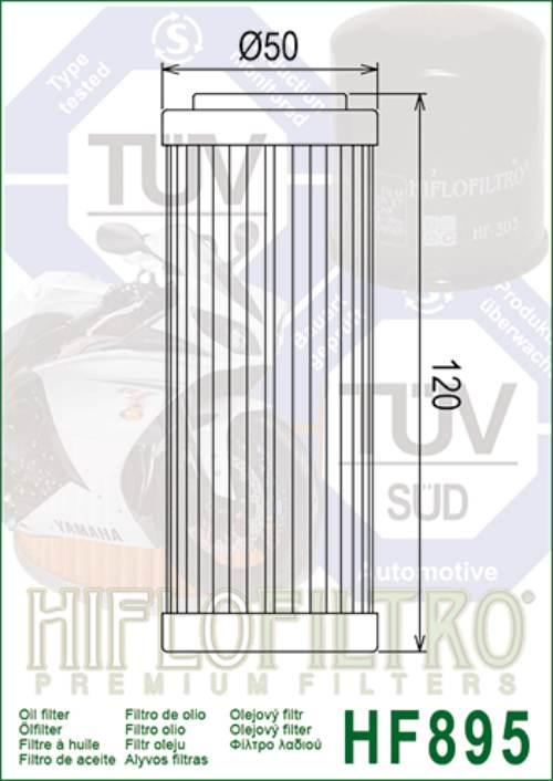 Filtr oleju hiflo hf895 ural 650/750 - zdjęcie 2