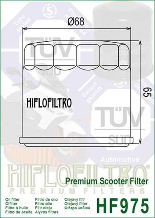 Filtr oleju hiflo hf975 suzuki an 650 02-09, kymco 500 - zdjęcie 2
