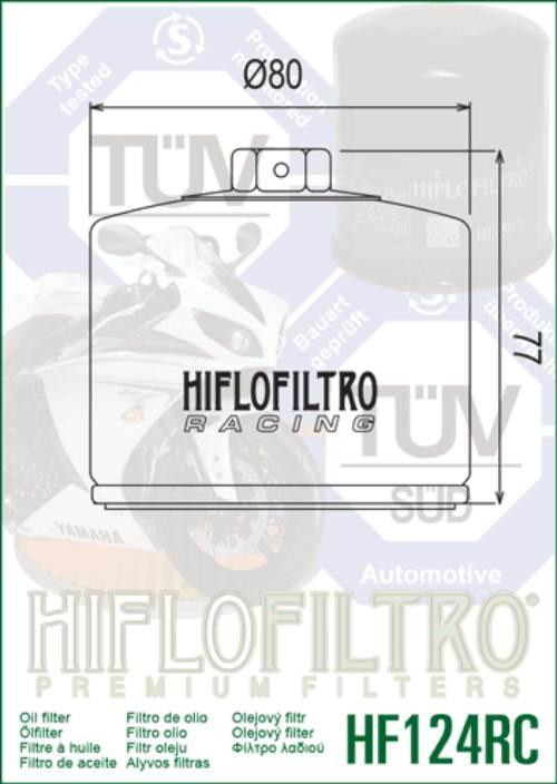 Filtr oleju hiflo hf124rc kawasaki zx 1000 h2/h2r ninja (15-17) - zdjęcie 2
