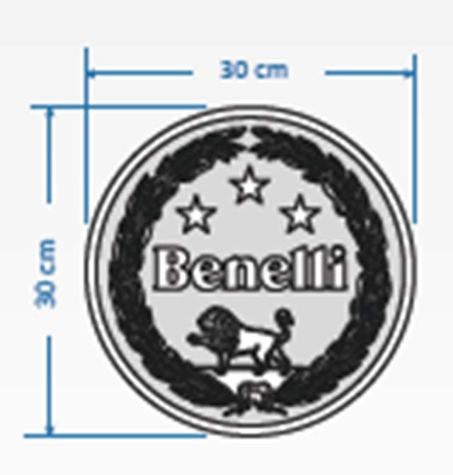 Naklejka dwustronna na szybę benelli 30x30 cm B000097047000 - zdjęcie 2