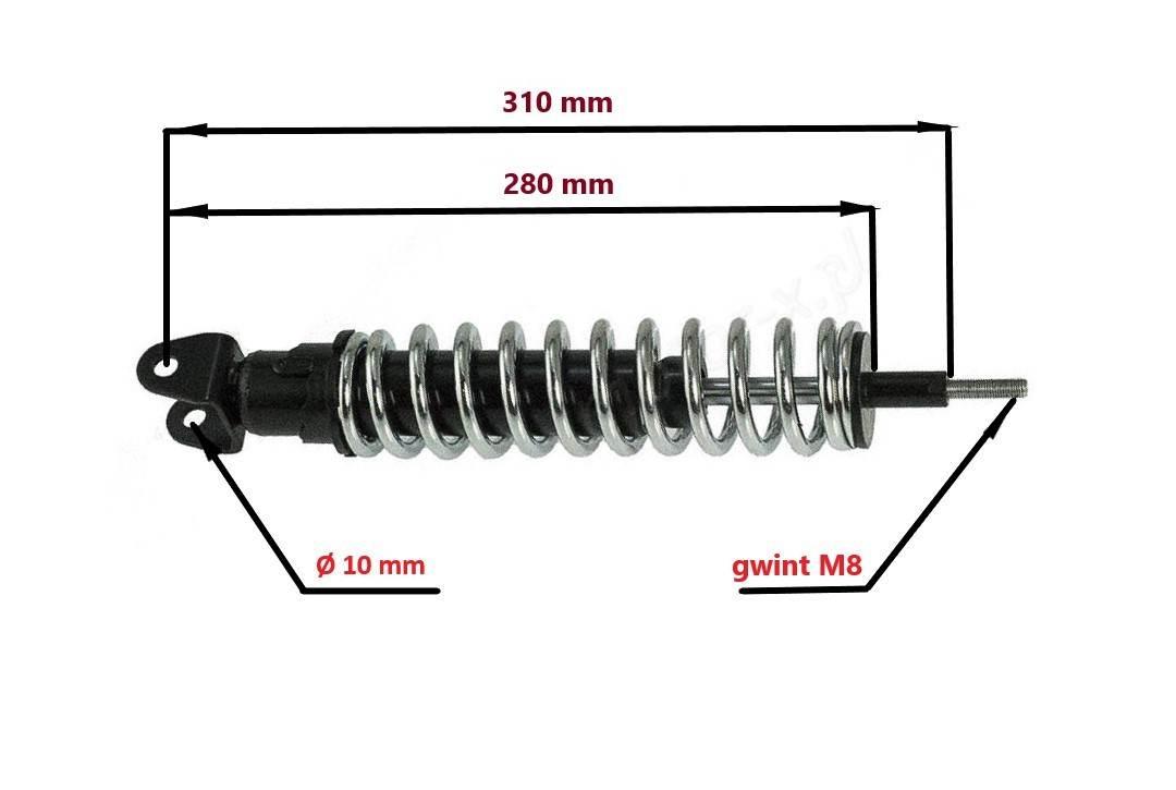 Amortyzator tylny power force piaggio / gilera amt000058-a PF 20 455 0062 - zdjęcie 2