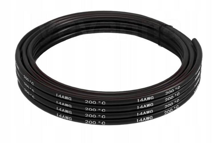 Przewód 14 awg czarny KRF 12 030 0002
