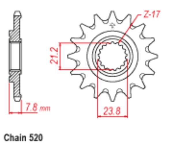 Zebatka napedowa sunstar sunf3g4-13