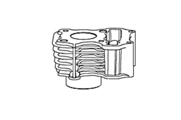 Cylinder keeway zahara 50 e4 - f-act evo 50 e4 - f-act 50 e5 13903127005X - zdjęcie 2