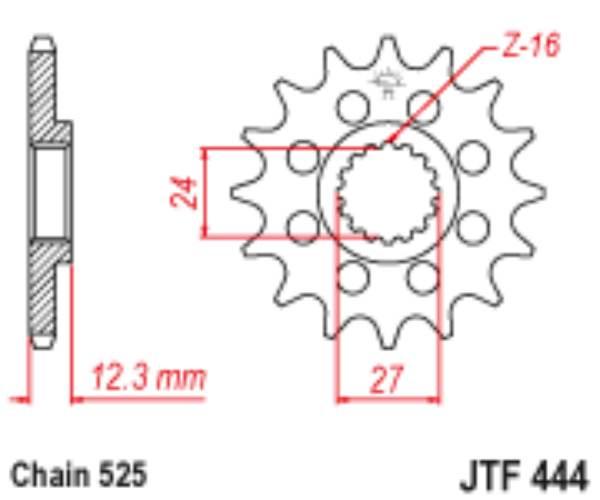 Zebatka napędowa jt jtf444.17