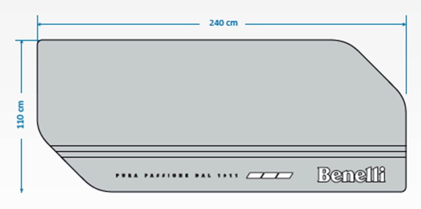 Naklejka podłogowa benelli 110x240 cm BPM180027001 - zdjęcie 2
