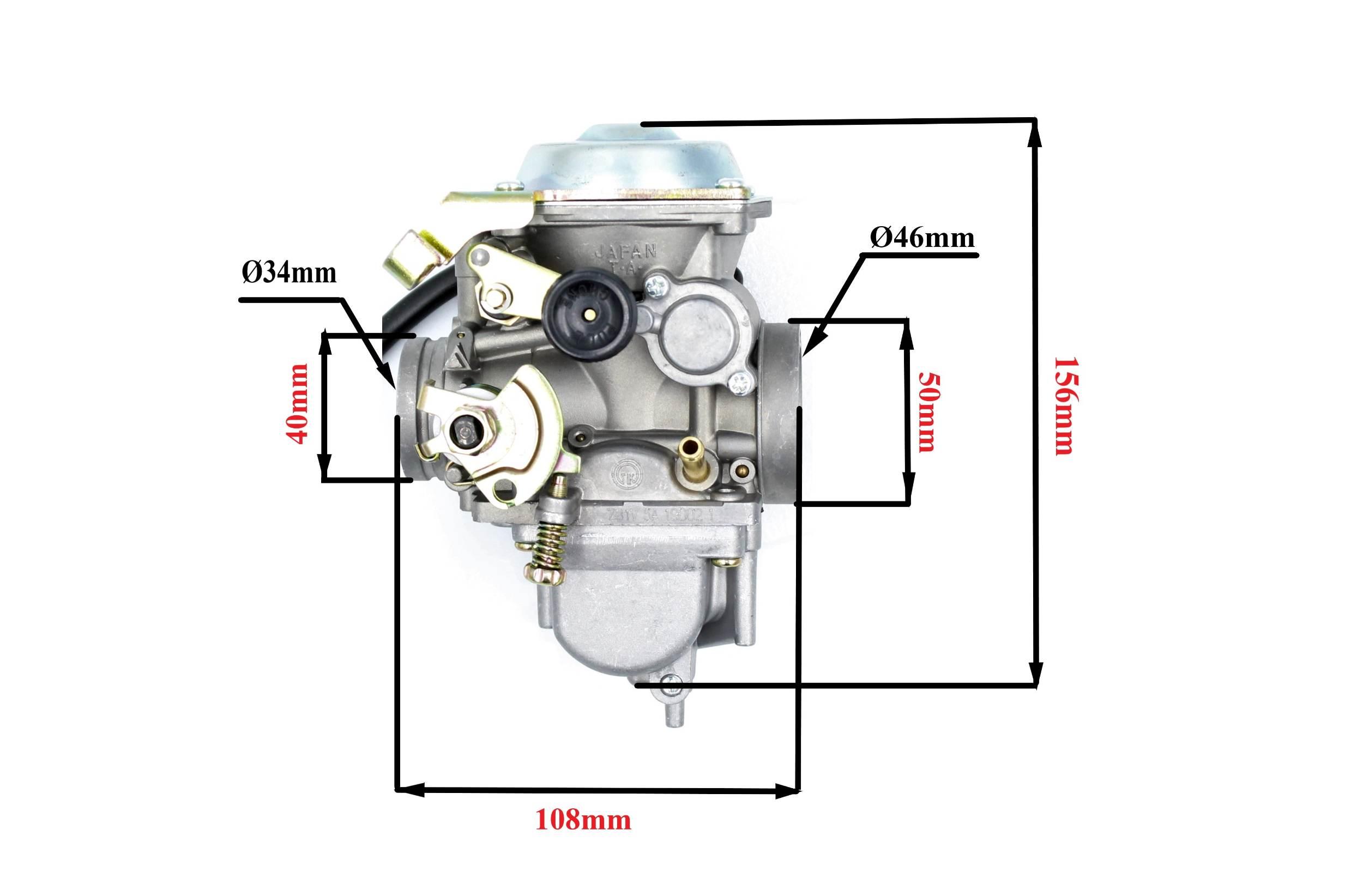Gaźnik power force suzuki gn250 4t gardziel 32mm ssanie ręczne - zdjęcie 2