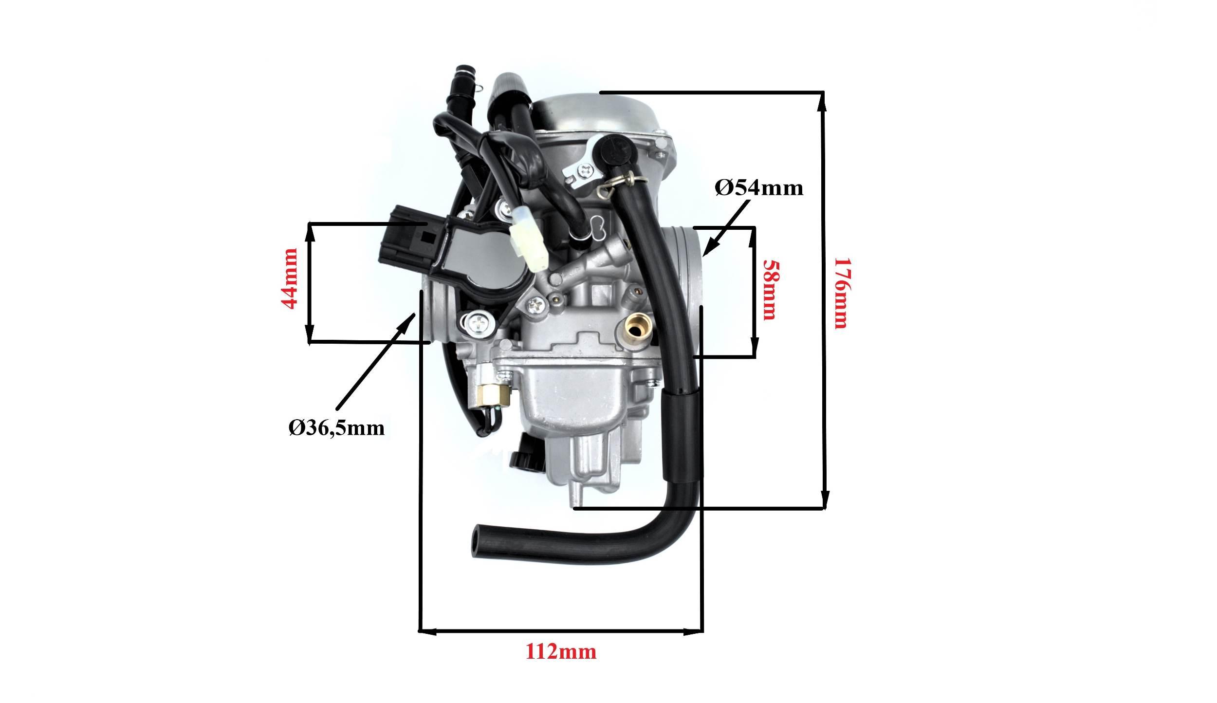 Gaźnik power force honda foreman 500 trx500fe trx500fm 05-11 gzc000066 - zdjęcie 5