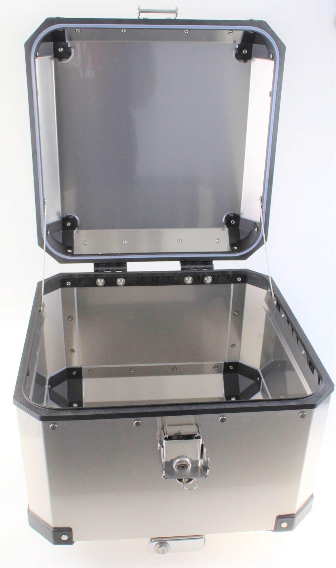 zestaw 3 kufrów aluminiowych suzuki dl650 v storm (17-22) srebrne - zdjęcie 4