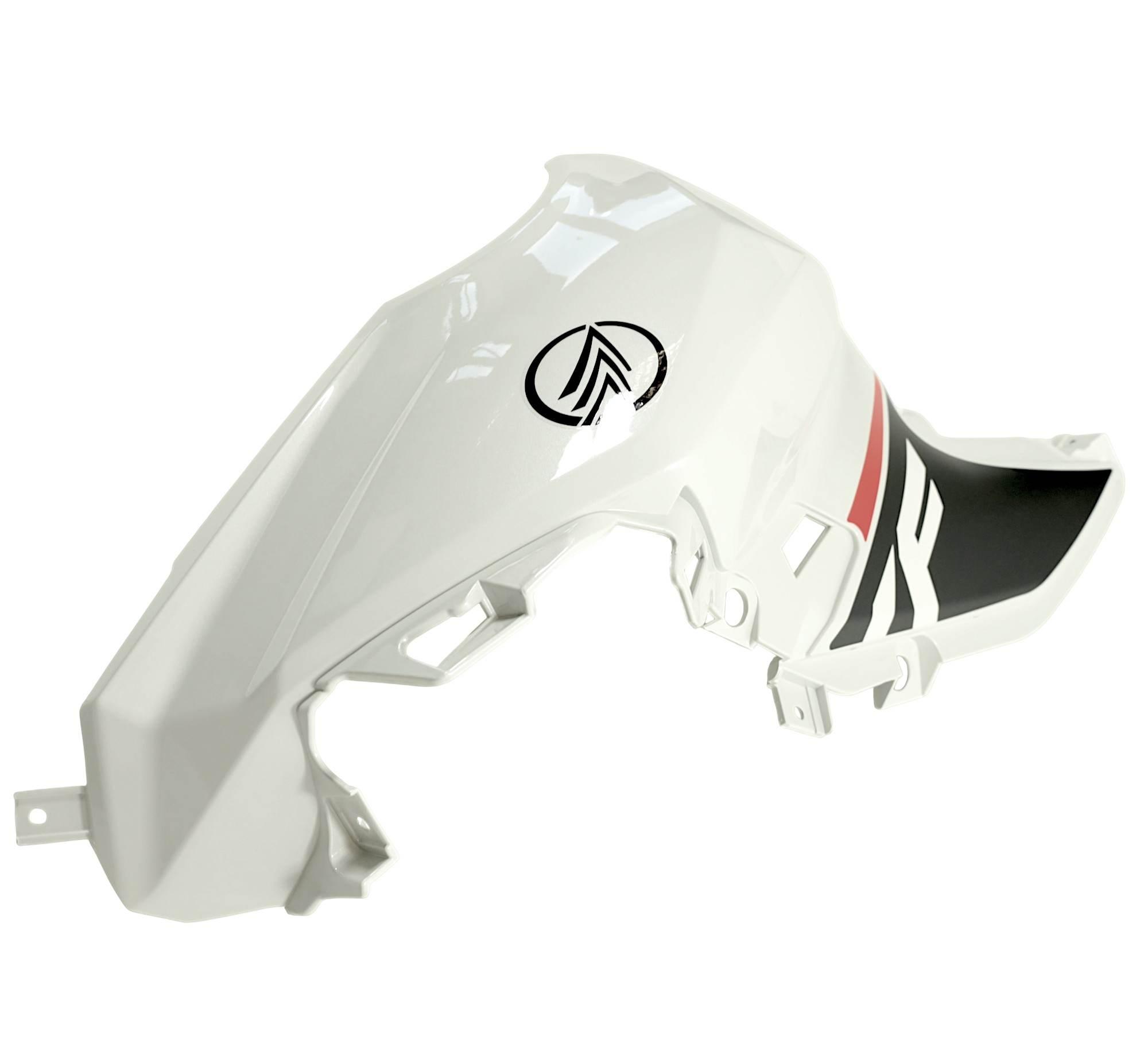 Osłona zbiornika paliwa lewa (white) z naklejką keeway rkf 125 2017-2021