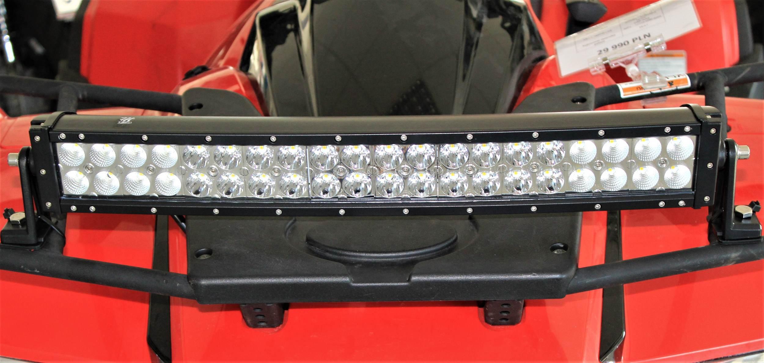 Lampa listwa świetlna zakrzywiona dwurzędowa 120w 10-30v 24" 611x75x79mm - zdjęcie 4