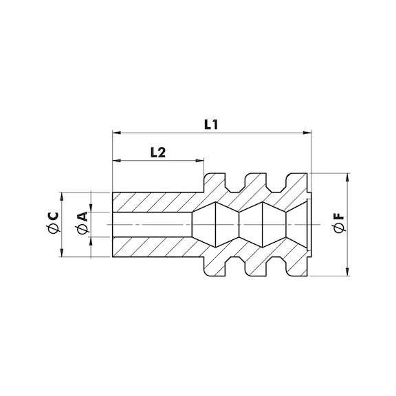 Uszczelka do poj.przewodu elekt. - brown-(1,2-2,1mm)-d4,25mm batch d-qu - zdjęcie 2