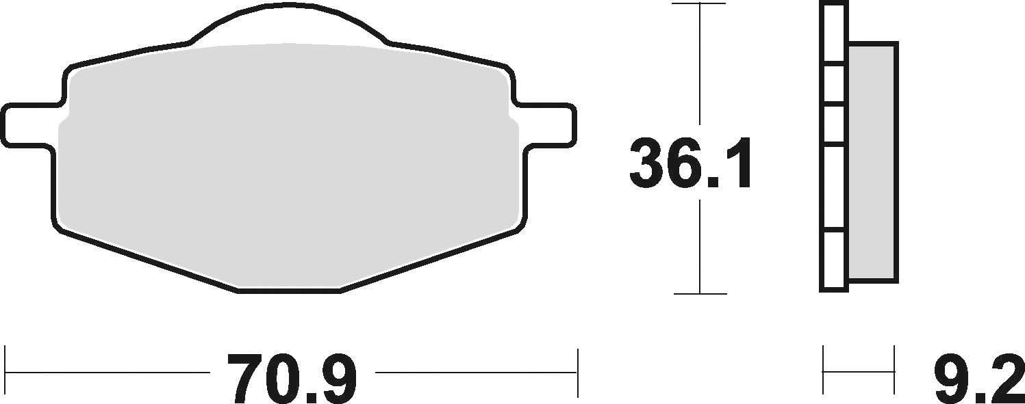 Klocki hamulcowe braking semi metallic 685sm1