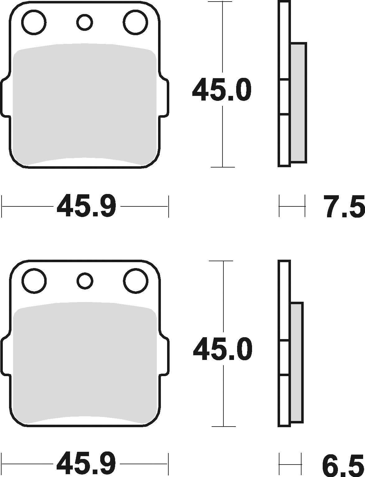 Klocki hamulcowe braking sintered 686cm44 offroad - zdjęcie 2
