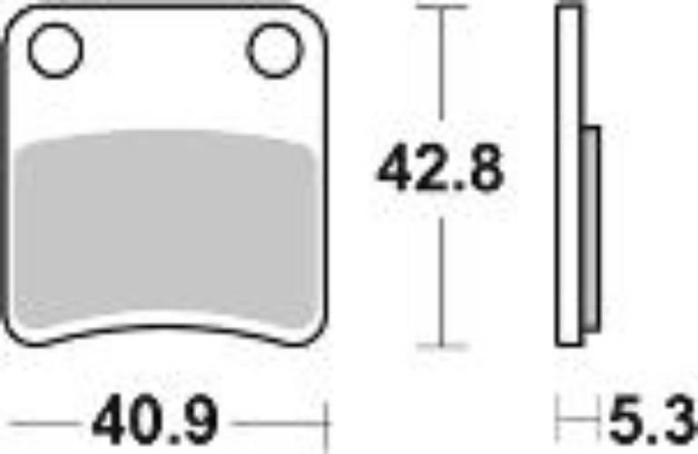 Klocki hamulcowe braking semi metallic 983sm1