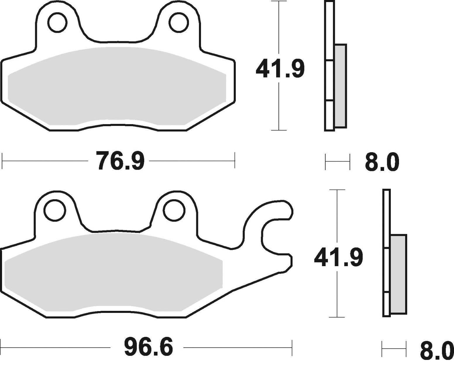 Klocki hamulcowe braking sintered 725cm44 offroad - zdjęcie 2