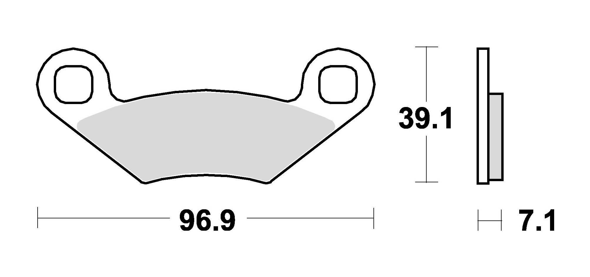 Klocki hamulcowe braking sintered 857cm44 offroad - zdjęcie 2