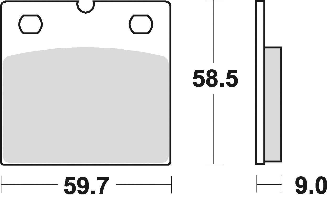 Klocki hamulcowe braking semi metallic 644sm1 - zdjęcie 2