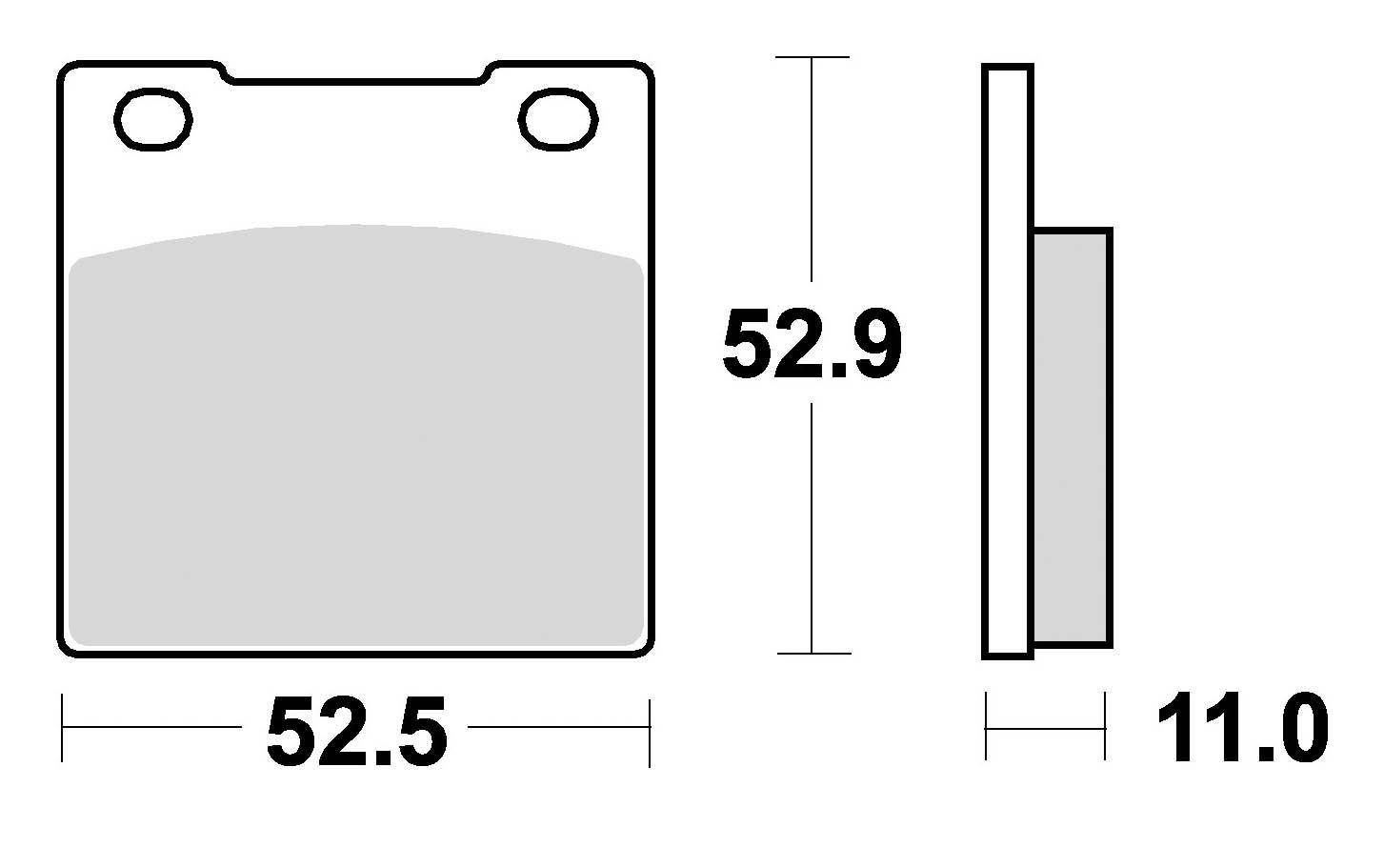 Klocki hamulcowe braking semi metallic 645sm1 - zdjęcie 2