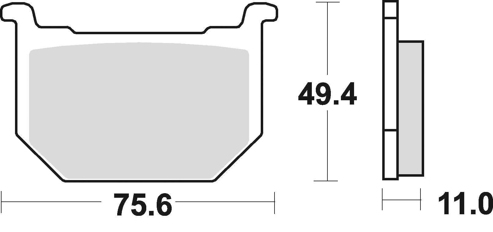 Klocki hamulcowe braking semi metallic 646sm1 - zdjęcie 2
