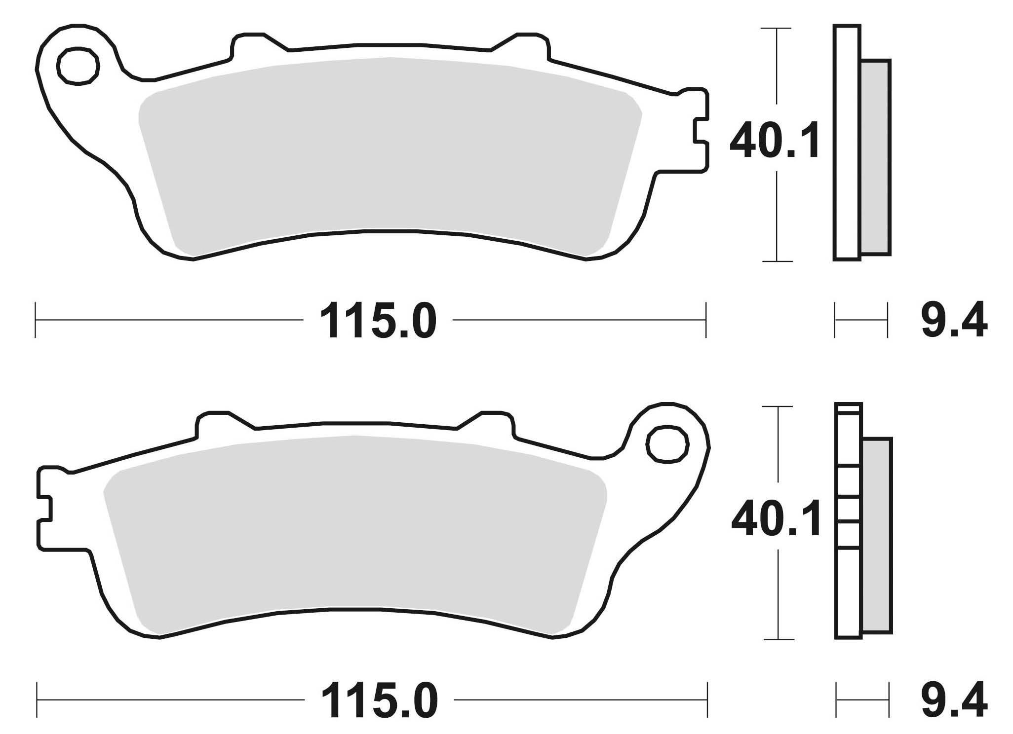 Klocki hamulcowe braking semi metallic 653sm1 - zdjęcie 2