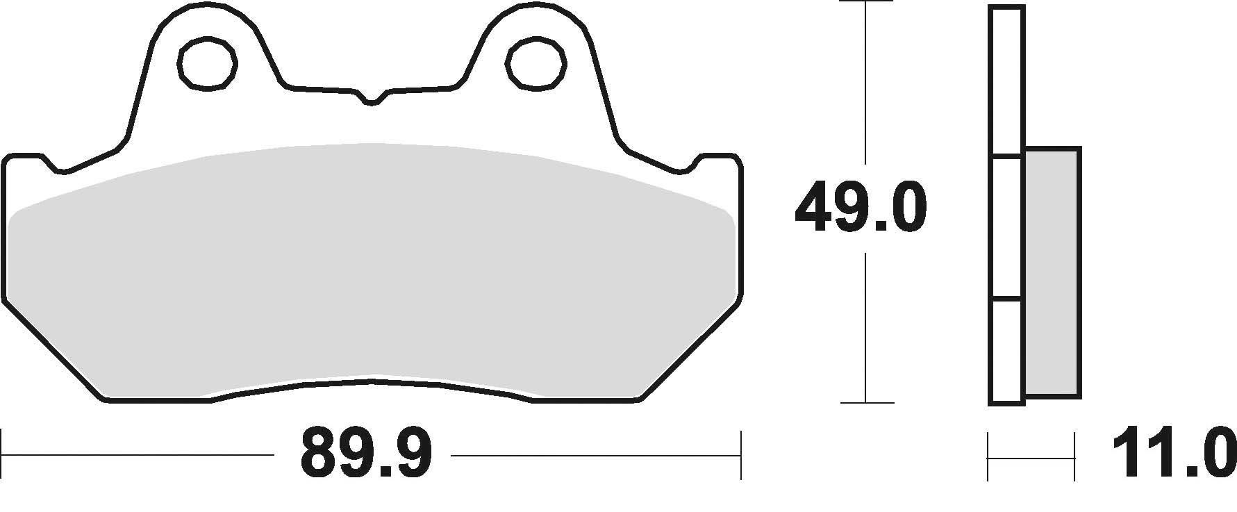 Klocki hamulcowe braking semi metallic 654sm1 - zdjęcie 2