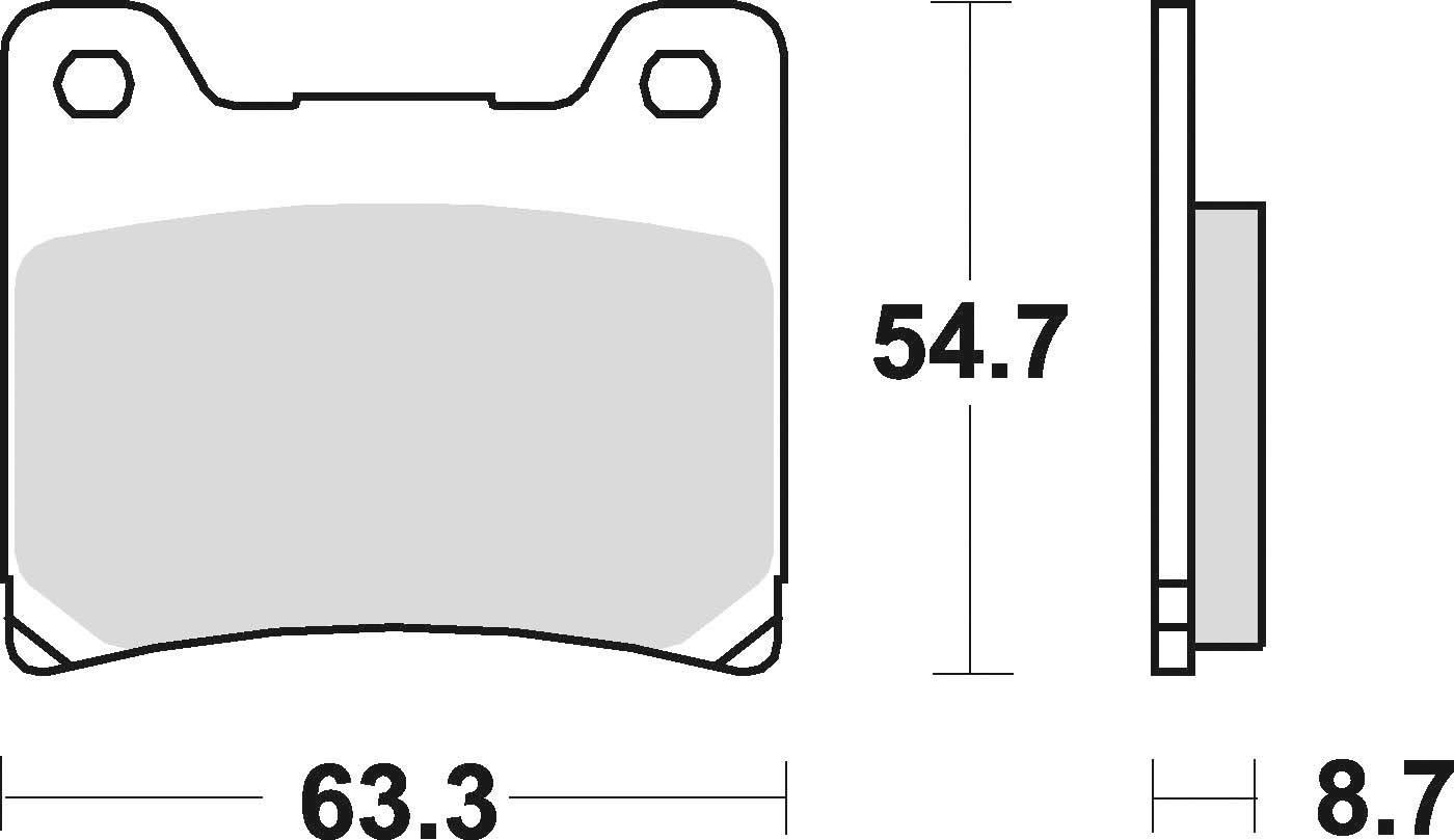 Klocki hamulcowe braking semi metallic 661sm1 - zdjęcie 2