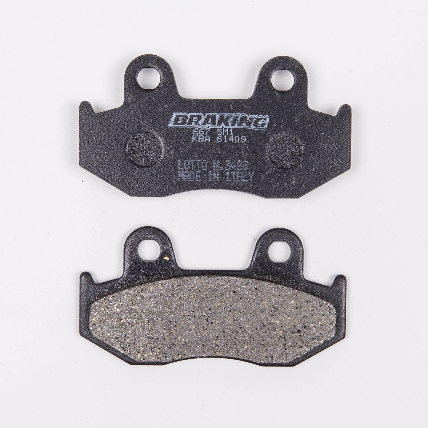 Klocki hamulcowe braking semi metallic 667sm1