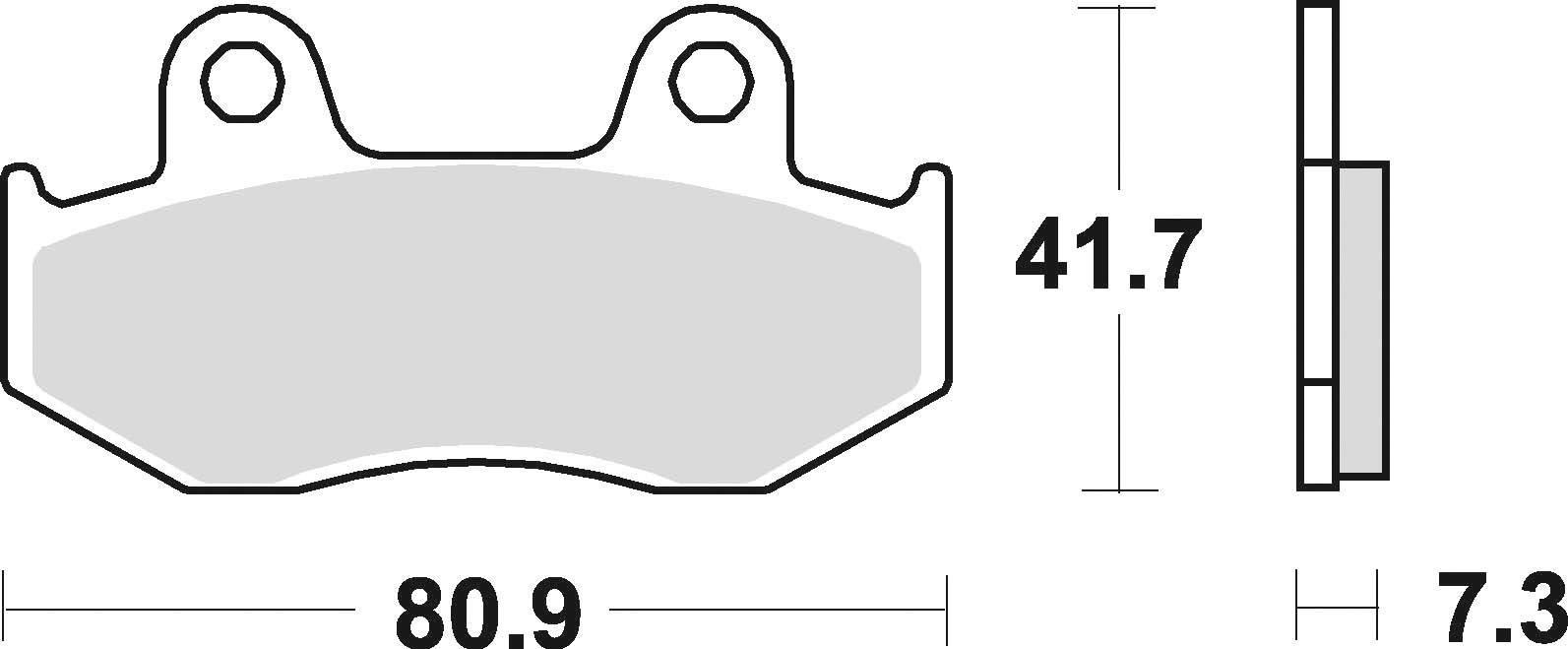 Klocki hamulcowe braking semi metallic 667sm1 - zdjęcie 2