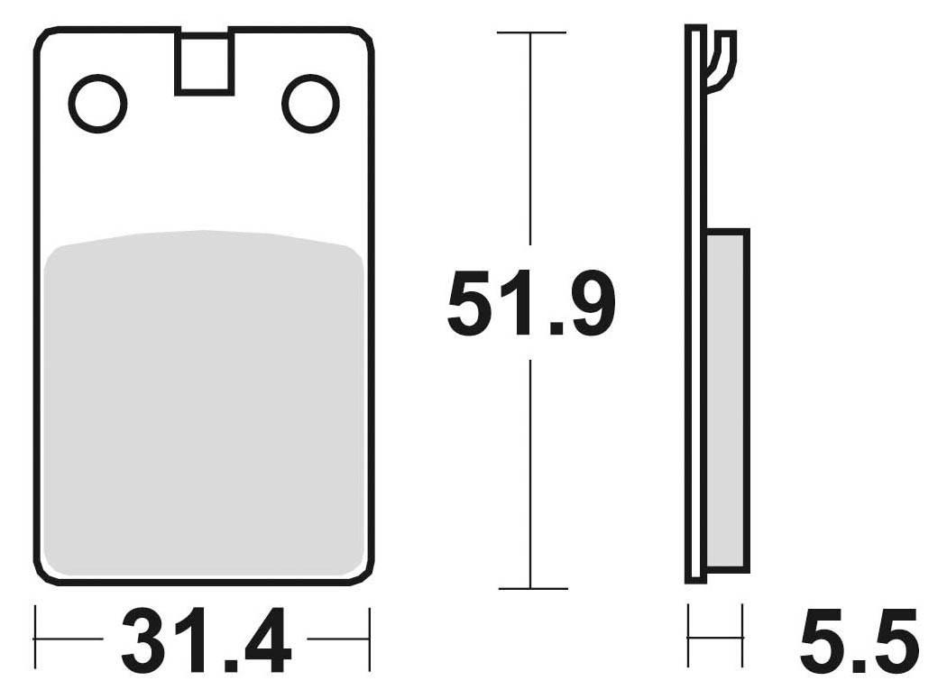 Klocki hamulcowe braking semi metallic 671sm1 - zdjęcie 2