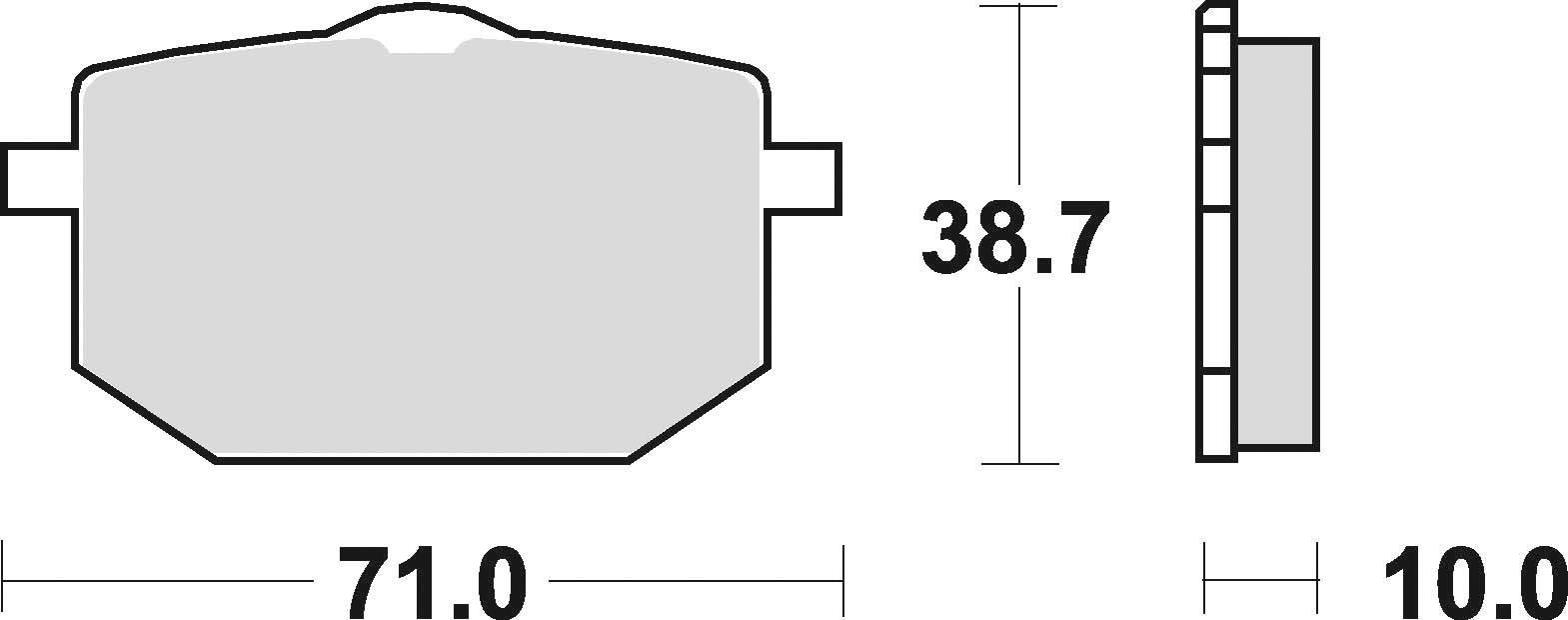 Klocki hamulcowe braking semi metallic 683sm1 - zdjęcie 2
