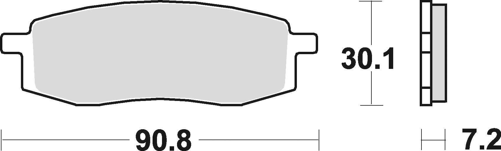 Klocki hamulcowe braking semi metallic 687sm1 - zdjęcie 2