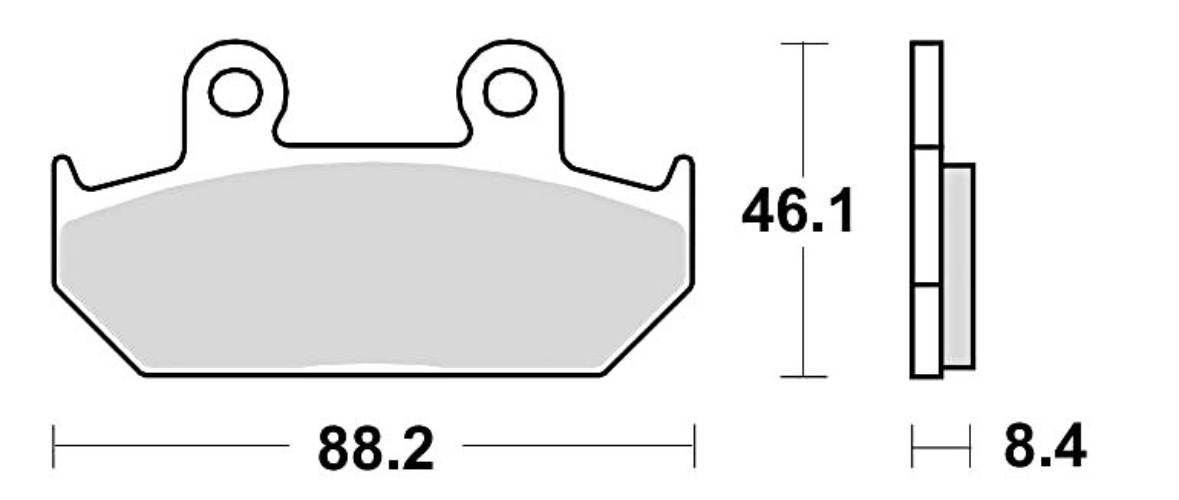 Klocki hamulcowe braking semi metallic 690sm1 - zdjęcie 2
