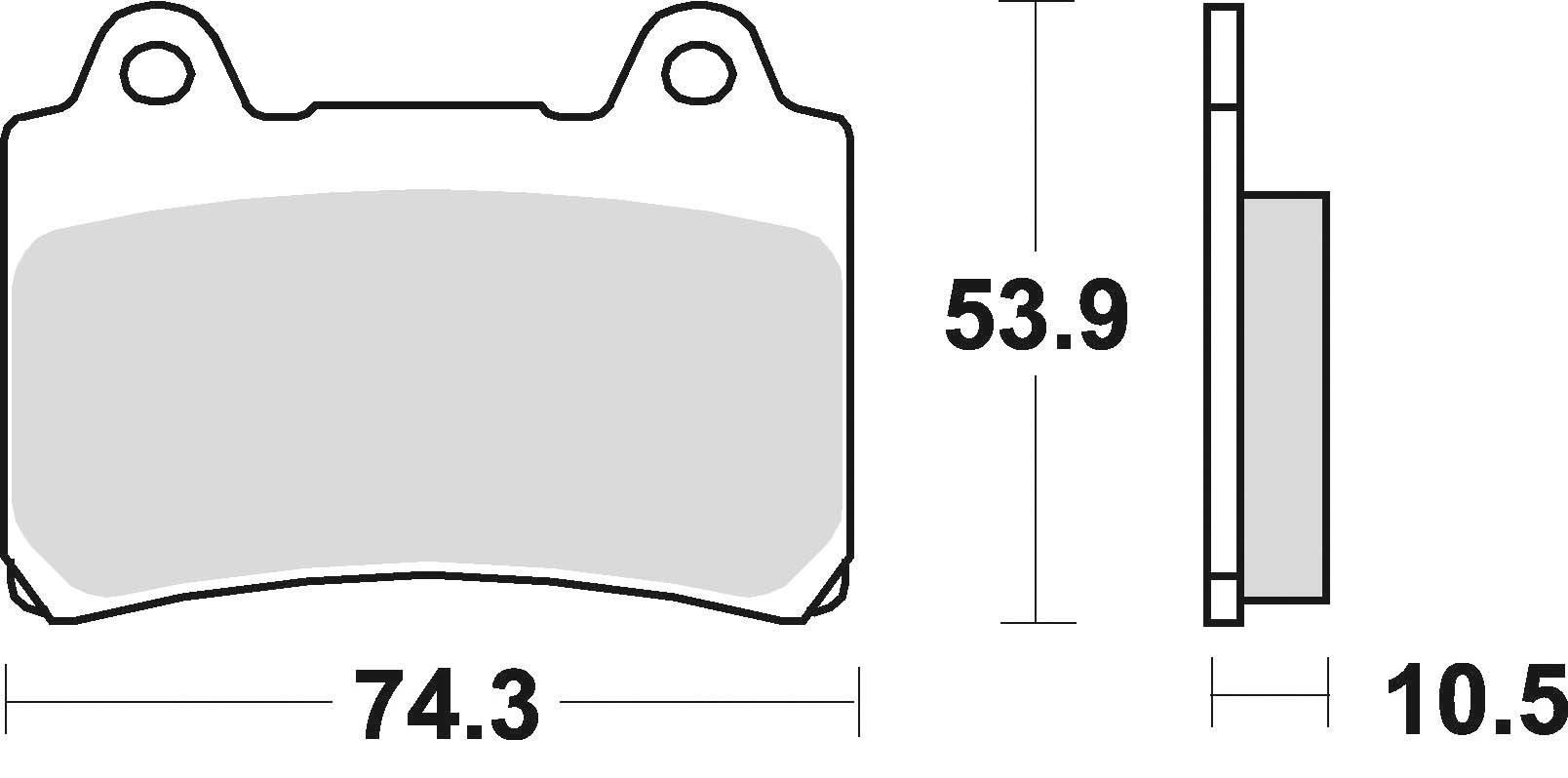 Klocki hamulcowe braking semi metallic 692sm1 - zdjęcie 2