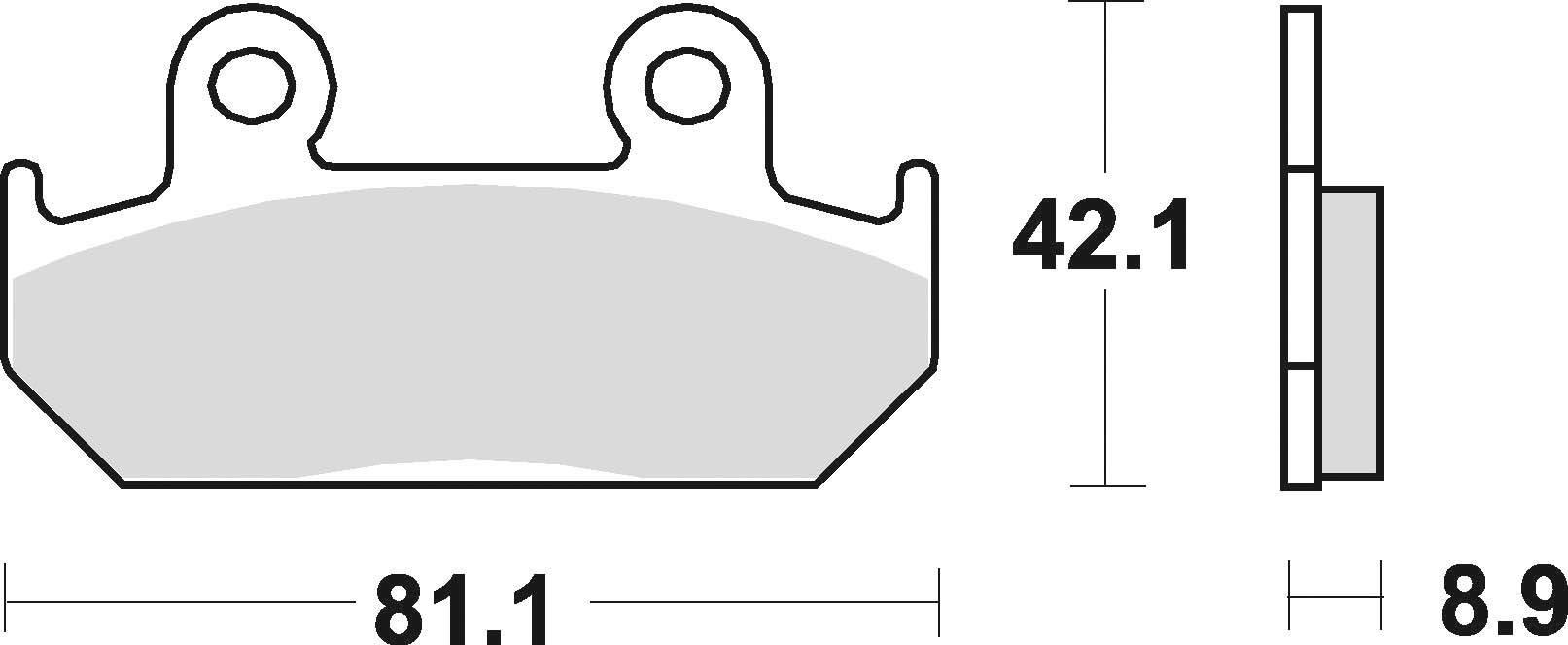 Klocki hamulcowe braking semi metallic 704sm1 - zdjęcie 2