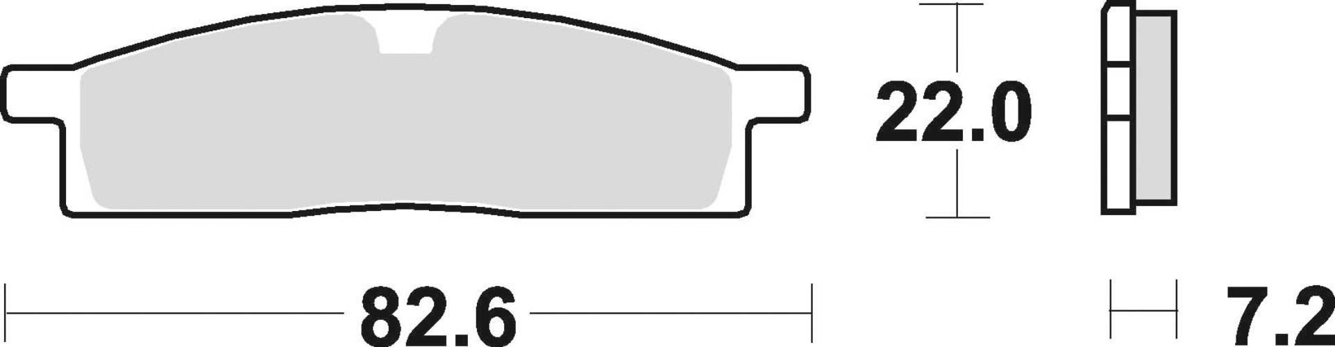 Klocki hamulcowe braking semi metallic 705sm1 - zdjęcie 2