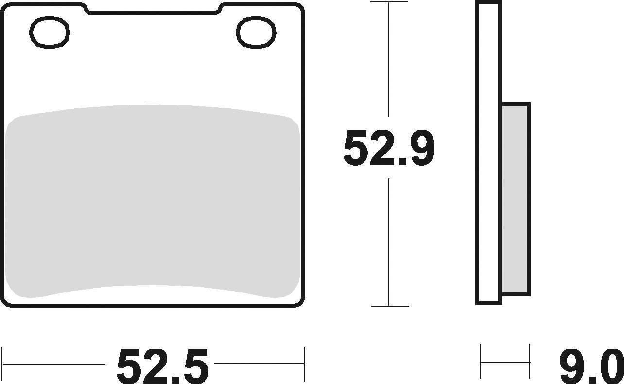 Klocki hamulcowe braking semi metallic 719sm1 - zdjęcie 2