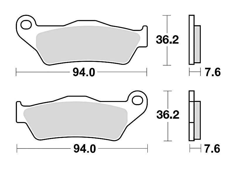 Klocki hamulcowe braking semi metallic 746sm1 - zdjęcie 2