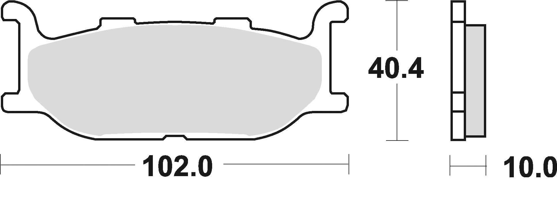 Klocki hamulcowe braking semi metallic 750sm1 - zdjęcie 2