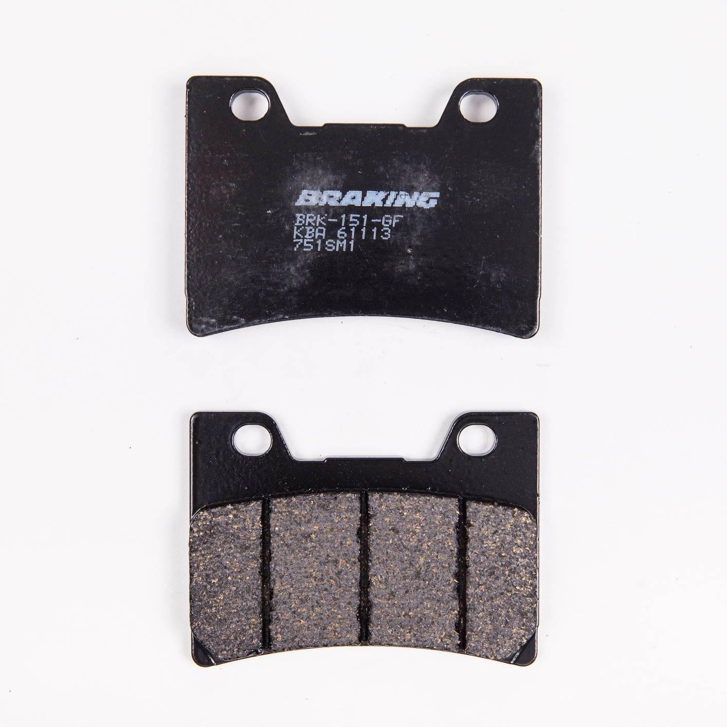 Klocki hamulcowe braking semi metallic 751sm1