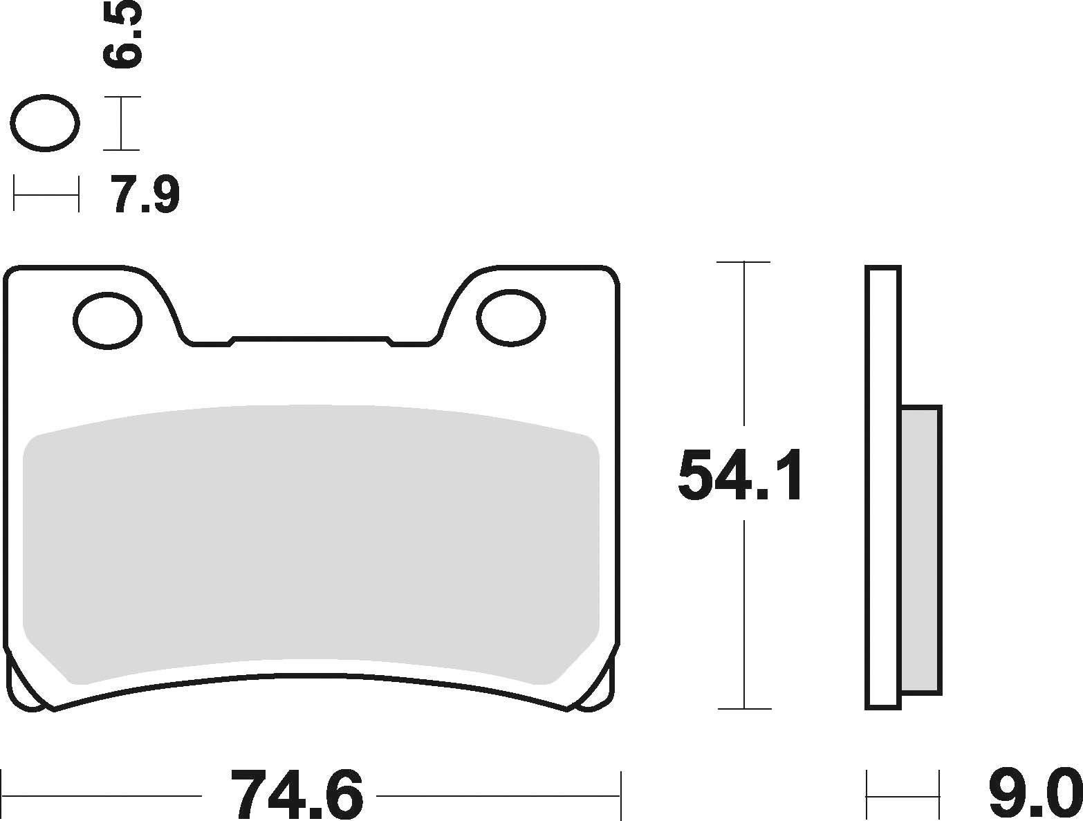 Klocki hamulcowe braking semi metallic 751sm1 - zdjęcie 2
