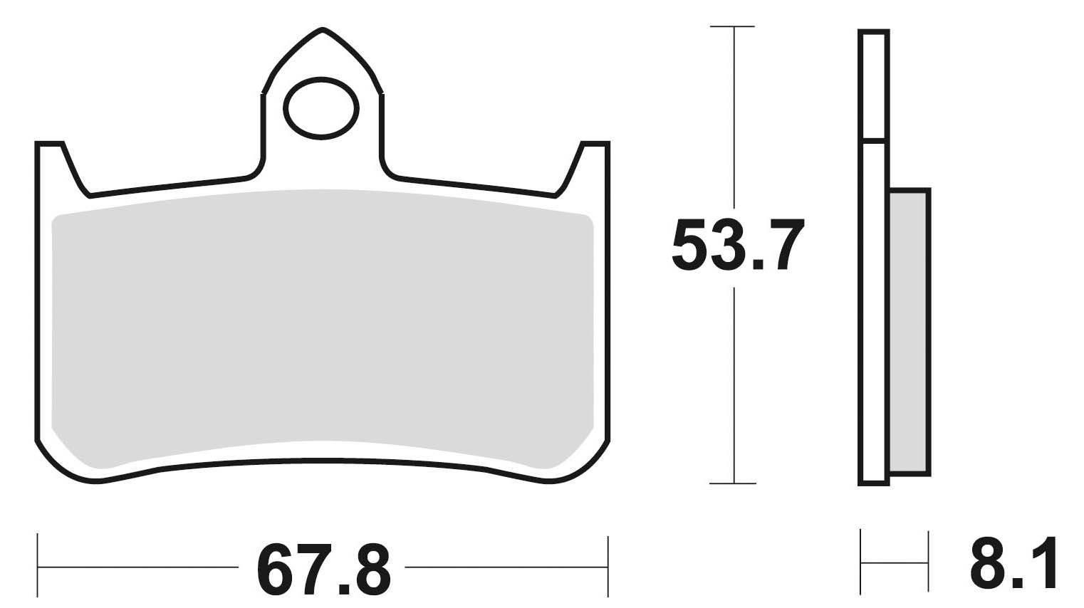 Klocki hamulcowe braking semi metallic 756sm1 - zdjęcie 2