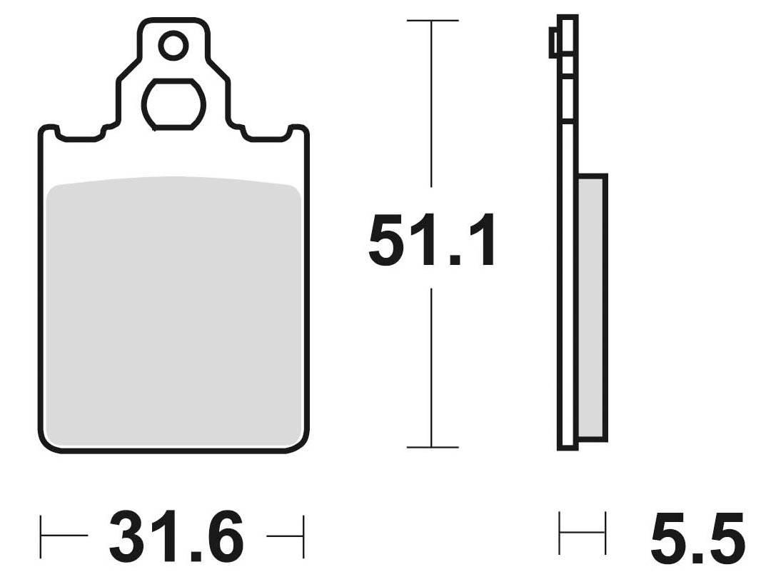 Klocki hamulcowe braking semi metallic 760sm1 - zdjęcie 2