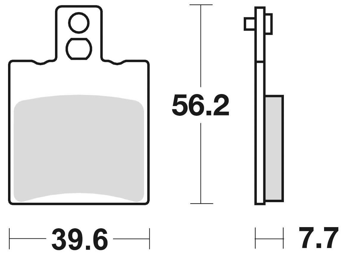 Klocki hamulcowe braking semi metallic 778sm1 - zdjęcie 2